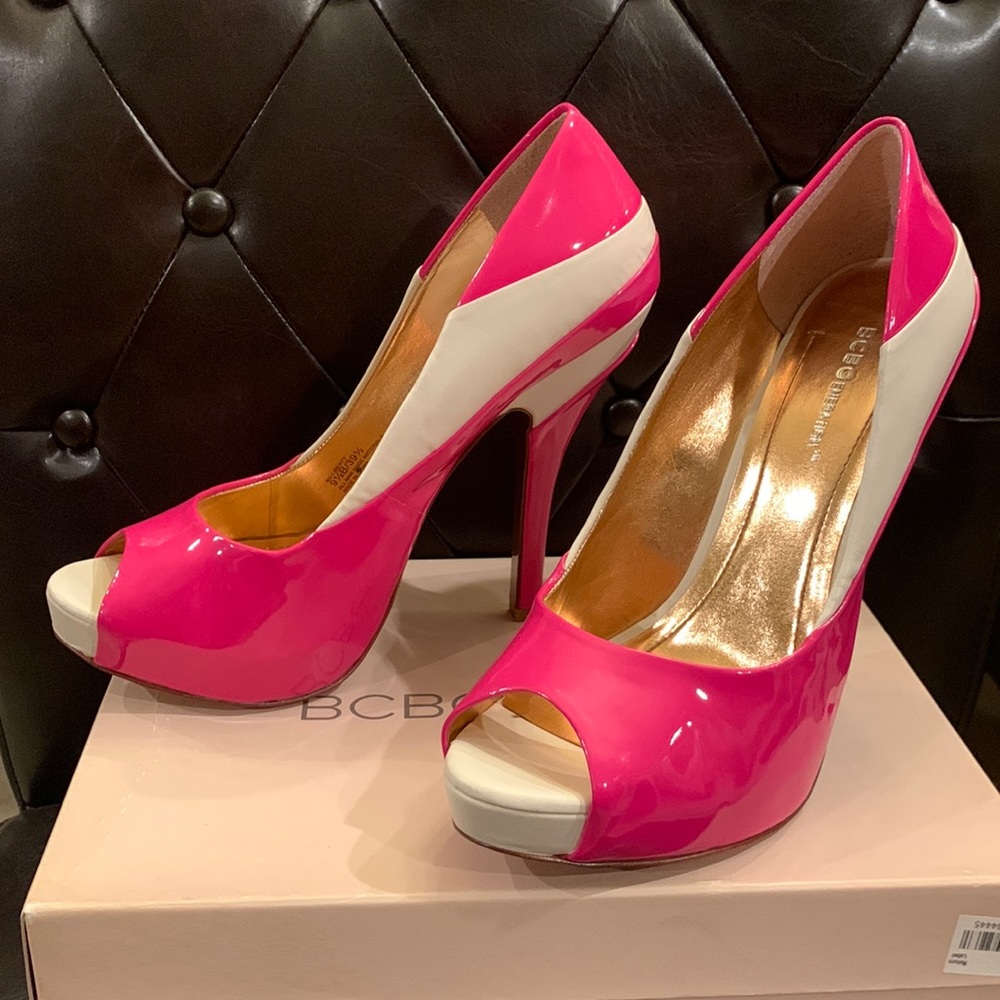 BCBGeneration-Liberty Pumps Guava/Chalk 9.5